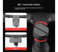 Soporte de teléfono para bicicleta, soporte giratorio invisible de aleación de aluminio, soporte para teléfono de vástago de bicicleta, para montar en carretera, ciudad, viajes, navegación, grabación