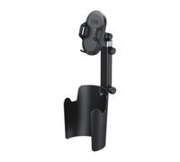 Soporte de teléfono para coche ajustable y montaje con base de expansión | 360 grados ajustable porque cup phone holder with an expanding base for a secure, anti shake fit in sedans, trucks
