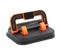 Soporte de teléfono para coche con giro de 360 grados y base de succión segura para uso en el salpicadero, adecuado para dispositivos de entre 4 y 7 pulgadas (naranja)