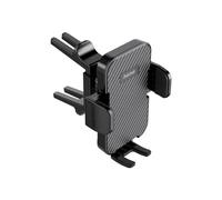 Soporte de teléfono para coche - HAMA - Universal - Fijación en rejilla de ventilación redonda - Rotación 360 - Pinza ajustable