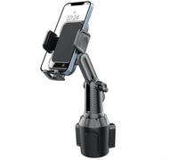 Soporte de teléfono para coche, soporte ajustable para teléfono celular con ranura para bebidas, soporte de navegación para teléfono celular en vehículo