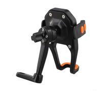 Soporte de teléfono para manillar de motocicleta, diseño resistente a los golpes con fácil instalación para mayor comodidad (modelo de base de espejo negro)