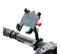 Soporte de teléfono para manillar, soporte ajustable para celdas, clip de cuna para manillar de scooter que absorbe los golpes, soporte de teléfono de motocicleta, soporte de celular ajustable para