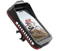 Soporte de teléfono para manubrio, abrazadera de montaje para motocicleta para smartphone, soporte GPS ajustable, diseño de cuna antivibración, soporte de instalación rápida para ciclistas, mensajeros
