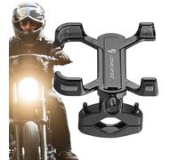 Soporte de teléfono para motocicleta, diseño de 4 garras, clip ajustable giratorio de 360 grados para smartphones de 5,8 a 9,5 cm de ancho, accesorios de motocicleta
