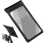 Soporte de teléfono para Motocicleta, Impermeable, Soporte de Material ABS de Poliuretano PVC, Soporte de rotación de 360° con protección de Pantalla táctil, Abrazadera de Manillar para