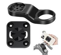 Soporte de teléfono para motocicleta, soporte de teléfono para manillar de motocicleta, pinza de aluminio ajustable ergonómica, con clip trasero para navegación en bicicleta de montaña todoterreno