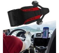 Soporte de teléfono para salida de aire de coche, ideal para asientos de carreras, a prueba de golpes y compatible con amplia gama de teléfonos (amarillo)