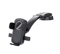 Soporte de teléfono para salpicadero de coche con bloqueo automático y junta ajustable de 360 grados para una amplia gama de ángulos de visión (cara de espejo)