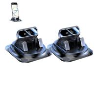 Soporte de teléfono para salpicadero de coche con rotación de 360 grados, agarre antideslizante y soporte de teléfono celular con una sola mano con clip de resorte ajustable, base de absorción fuerte