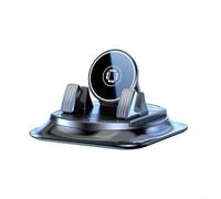 Soporte de teléfono para salpicadero de coche, giratorio de 360°, plegable, antideslizante, soporte para coche, smartphone para vehículo, color negro