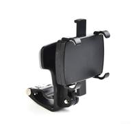 Soporte de teléfono para salpicadero de coche, soporte giratorio de 360 grados con clip de abrazadera, GPS para teléfonos inteligentes de 3 a 7 pulgadas, operación con una sola mano, color negro