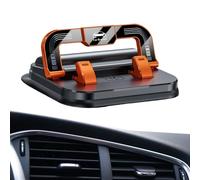 Soporte de teléfono para salpicadero, placa de matrícula con ventosa para teléfono celular, plegable 2 en 1, soporte de teléfono con ventosa para salpicadero, vehículo, viajes, conducción, camping