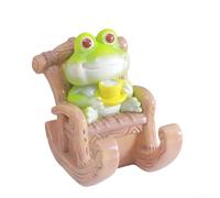 Soporte de teléfono para silla mecedora, modelo de rana, soporte de escritorio de resina para teléfonos inteligentes y tabletas (D)