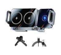 Soporte de teléfono plegable con sujeción automática de 15 W con sistemas de refrigeración, sistemas de disipación de calor para teléfono inteligente, soporte de teléfono con diseño de carga y