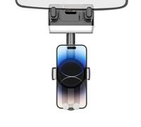 Soporte De Teléfono Retráctil Para El Espejo Retrovisor - Montaje Del Teléfono Del Coche | Retroview Mirror Monte Teléfono | Puerta Del Teléfono Del Coche Anti-Shake Giratorio