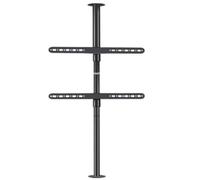 Soporte De Televisión Soporte De TV Ajustable En Altura para Pantalla Estudio LCD LED 37 A 75 Pulgadas, hasta 100 Libras como Máximo, Sostiene VESA 600x400 para Sala De Estar