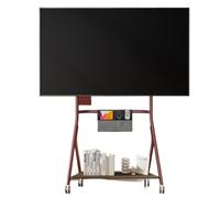 Soporte De Televisión Soporte Rodante para TV Móvil con Estante Ruedas para Televisores De Pantalla 45 A 65 Pulgadas, AV Altura Ajustable, VESA Máx. 400x400 Mm para Sala De Estar(Rot)