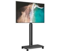 Soporte De Televisión Soporte Rodante para TV para Televisores De 37 A 75 Pulgadas, Carrito Móvil para con Ruedas, Soportes Suelo Universales Altos Giratorio para Sala De Estar(Without partition)