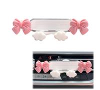 Soporte de telfono de automvil adorable agloo - Diseo de arco de mariposa rosa Monte de telfono de ventilacin de aire universal para todos los t