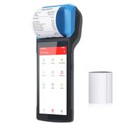 Soporte de terminal PDA POS Android 13.0 portátil Escáner de código de barras 1D Escaneo de código de barras 2D Comunicación 4G BT con pantalla táctil de 5,5 pulgadas Impresión térmica de etiquetas