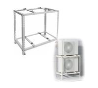 Soporte de tierra para mini acondicionadores de aire divididos 900024000 BTU Base de soporte de unidad de CA para sistemas de bomba de calor Mini Split soporta hasta 300 libras