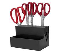 Soporte de tijeras de salón profesional, caja de pinzas de peluquería, caja de almacenamiento de tijeras, organizador, herramientas de peluquería, accesorios para estilista(Negro)