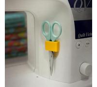 Soporte de tijeras para máquina de coser, soporte para tijeras, accesorio para máquina de coser (amarillo)