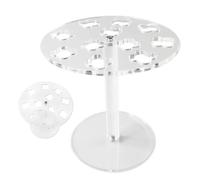 Soporte de tijeras, soporte para tijeras, organizador de salón, soporte de exhibición acrílico para peines y clips. El almacenamiento duradero de herramientas de peluquería es perfecto para salones de