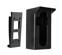 Soporte de timbre con protección contra la lluvia y ala para anillo, soporte de seguridad ajustable ABS