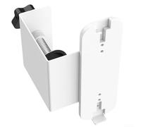 Soporte de timbre de metal para parpadear, soporte antirrobo sin taladro, sensor de movimiento amigable para el apartamento en casa (blanco)