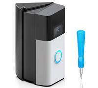 Soporte de timbre de video, ajustable de 30 a 55 grados, kit de soporte de ángulo de cámara compatible con timbre de video 3/3 Plus/4 para accesorios de sistema de seguridad de timbre