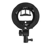 Soporte de Tipo S, Adaptador de luz de Flash Ajustable ABS, Tipo de Soporte de Monte de Bowens de Universal S para el Reflector Speedlite Softbox Reflector