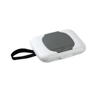 Soporte de toallitas rellenable, reutilizable, contenedor de viaje para toallitas húmedas, caja colgante para bebés, dispensadores de cochecitos de bebé, funda húmeda