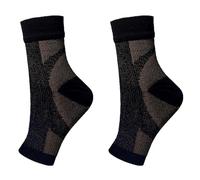 Soporte de Tobillo 1 par de calcetines for fascitis Plantar, compresión 30-40 mmHg for soporte tobillo, recuperación lesiones, alivia la hinchazón, mujeres y hombres(1Pair-Brown2,S/M)