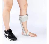 Soporte de tobillo y pie ajustable con caída estabilizador for flácido movimiento dorsiflexión(Right,M)