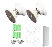 Soporte De Tope De Puerta - 2 DE PUERTA MAGNÉTICA | Capacal Dor Negro Montado En La Pared Del Piso | Tope De Acero Inoxidable Doorr Doorr Ideal Para El Hogar, La Oficina Y El Control De Do