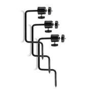 Soporte de tornillo multiposición de acero para cámaras de caza, 360 sistemas de montaje ajustables para vigilancia al aire libre, soporte de montaje de cámara de pared de acero