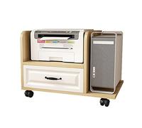 Soporte de Torre con Almacenamiento, Carrito móvil para Impresora de 2 Niveles, Soporte para CPU con cajones y Ruedas, diseño Que Ahorra Espacio para Soporte de Impresora de Oficina en casa.