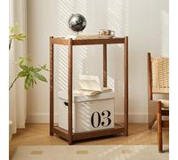 Soporte de torre para computadora, carrito de soporte de CPU de 2 niveles con base ventilada, carrito móvil de escritorio para anfitrión de computadora, mesa auxiliar de sofá para sala de estar