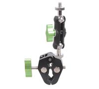 Soporte de transmisión en vivo de cabeza de 1/4 pulgadas con abrazadera superior para cámara réflex digital, monitor de teléfono, abrazadera de trípode multifuncional para teléfono