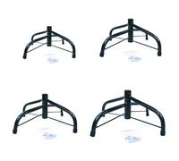 Soporte de trípode de hierro para árboles de Navidad artificiales de 4 a 6 pies de alto con patas plegables y soporte de base de metal para mantener el árbol estable durante toda la temporada (C)