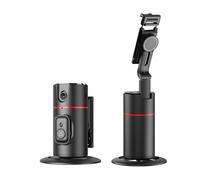 Soporte de trípode de teléfono Giratorio Recargable | Puerta de Escritorio Inteligente con detección de Movimiento | Soporte de batería Ajustable de 1200 mAh para Vlog, Transmisión en, Ca