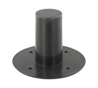 Soporte de trípode para altavoz, altura ajustable, soporte de suelo resistente para monitores de estudio PA, configuración de escenario de DJ, base de plástico negro (A)