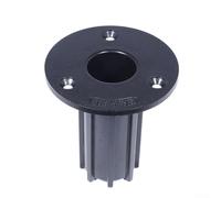 Soporte de trípode para altavoz, altura ajustable, soporte de suelo resistente para monitores de estudio PA, configuración de escenario de DJ, base de plástico negro (B)