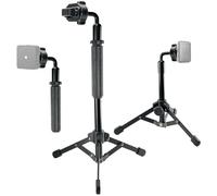 Soporte de trípode para micrófono Lavalier inalámbrico y mango de micrófono compatible con RODE Wireless Go/DJI Mic/Synco G1 A2/PQRQP GT19 Clip-micrófono