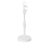 Soporte de trípode para smartphone con diseño giratorio, longitud ajustable para diversas necesidades de usuario en transmisión en vivo (blanco)