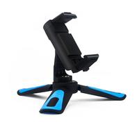 Soporte de trípode portátil plegable con base resistente para transmisión en vivo, enseñanza en línea, video, soporte de teléfono ABS resistente para grabaciones de video profesionales