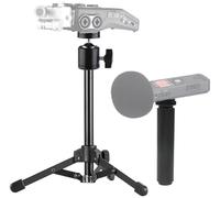 Soporte de trípode portátil y Kit de Agarre de Mango Compatible con Zoom H1essential, H4n Pro, H6, H1n, Q2n, H4essential, H6essential, H2n, H5 Handy Recorder y Tascam DR-40x, DR-05x, DR-07x
