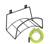 Soporte de tubería de jardín - Soporte de tubería de pared | Trampa de tuberías de metal, Estante de almacenamiento de tuberías de jardín a prueba de óxido, ahorro de óxido, portátil de garaje